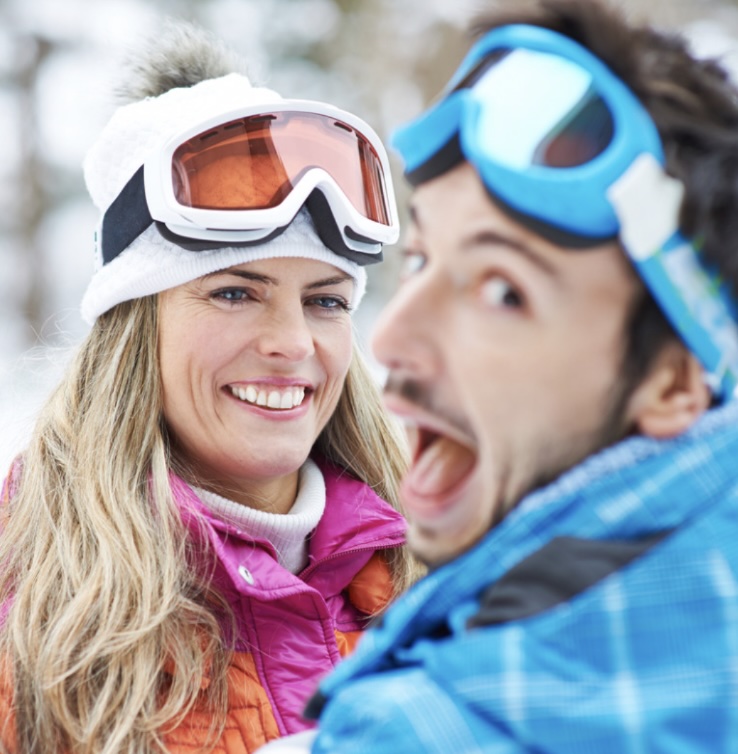 Casal em um momento feliz