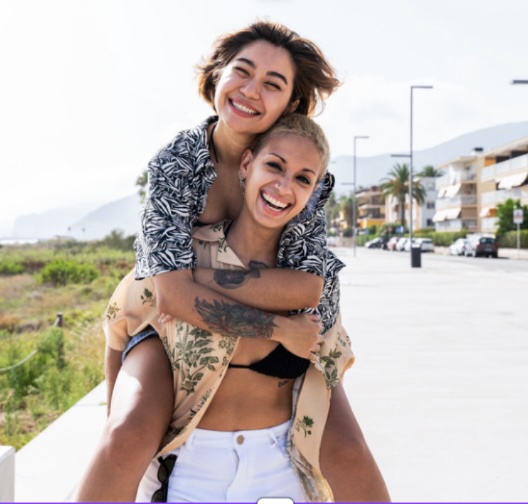 Casal em um momento feliz