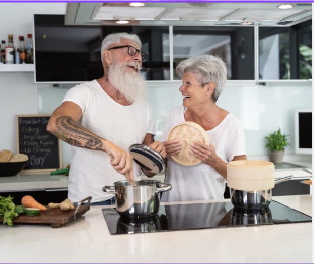 Casal em um momento feliz