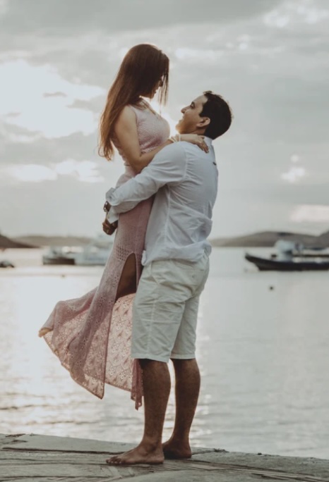 Casal em um momento feliz